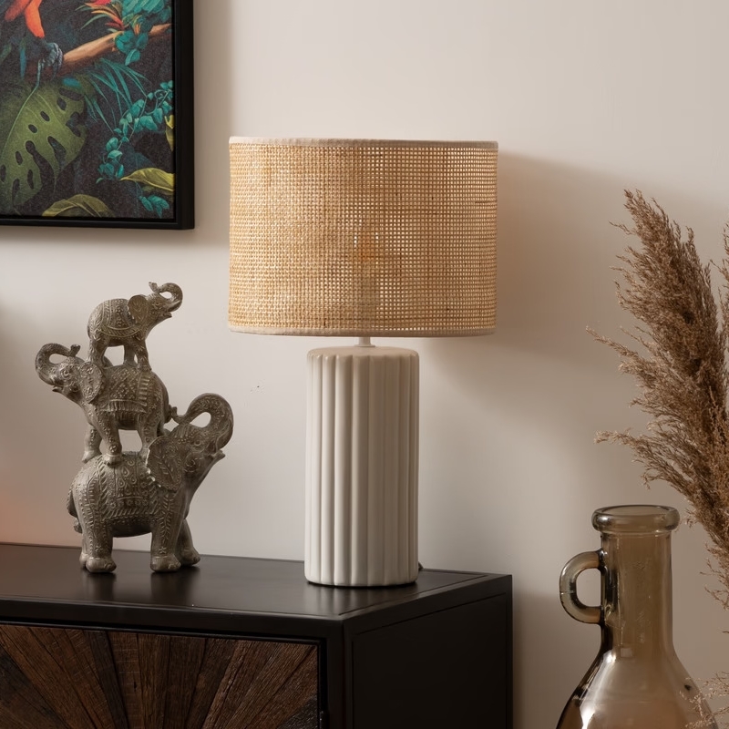 Atmosphera - Lampa stołowa TYLIA 1xE14/60W/230V rattan