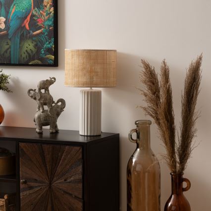 Atmosphera - Lampa stołowa TYLIA 1xE14/60W/230V rattan