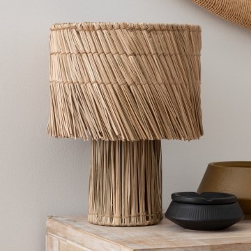 Atmosphera - Lampa stołowa YONI 1xE27/40W/230V trzcina