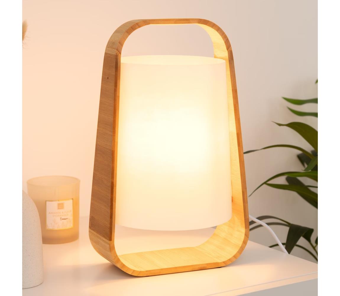 Atmosphera - Lampa stołowa REX 1xE14/40W/230V bambus
