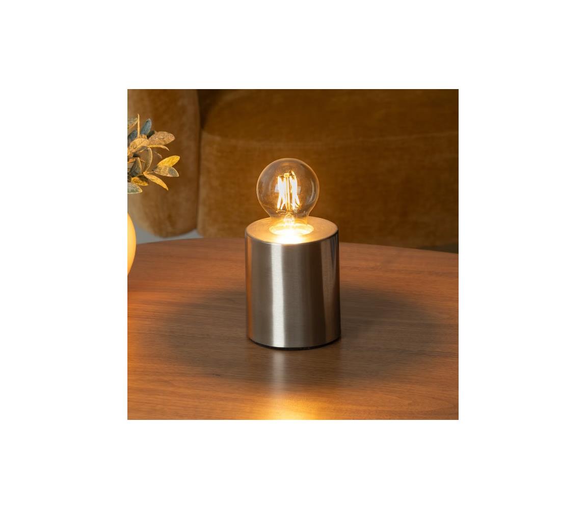 Atmosphera - Lampa stołowa SABA 1xE27/40W/230V srebrna