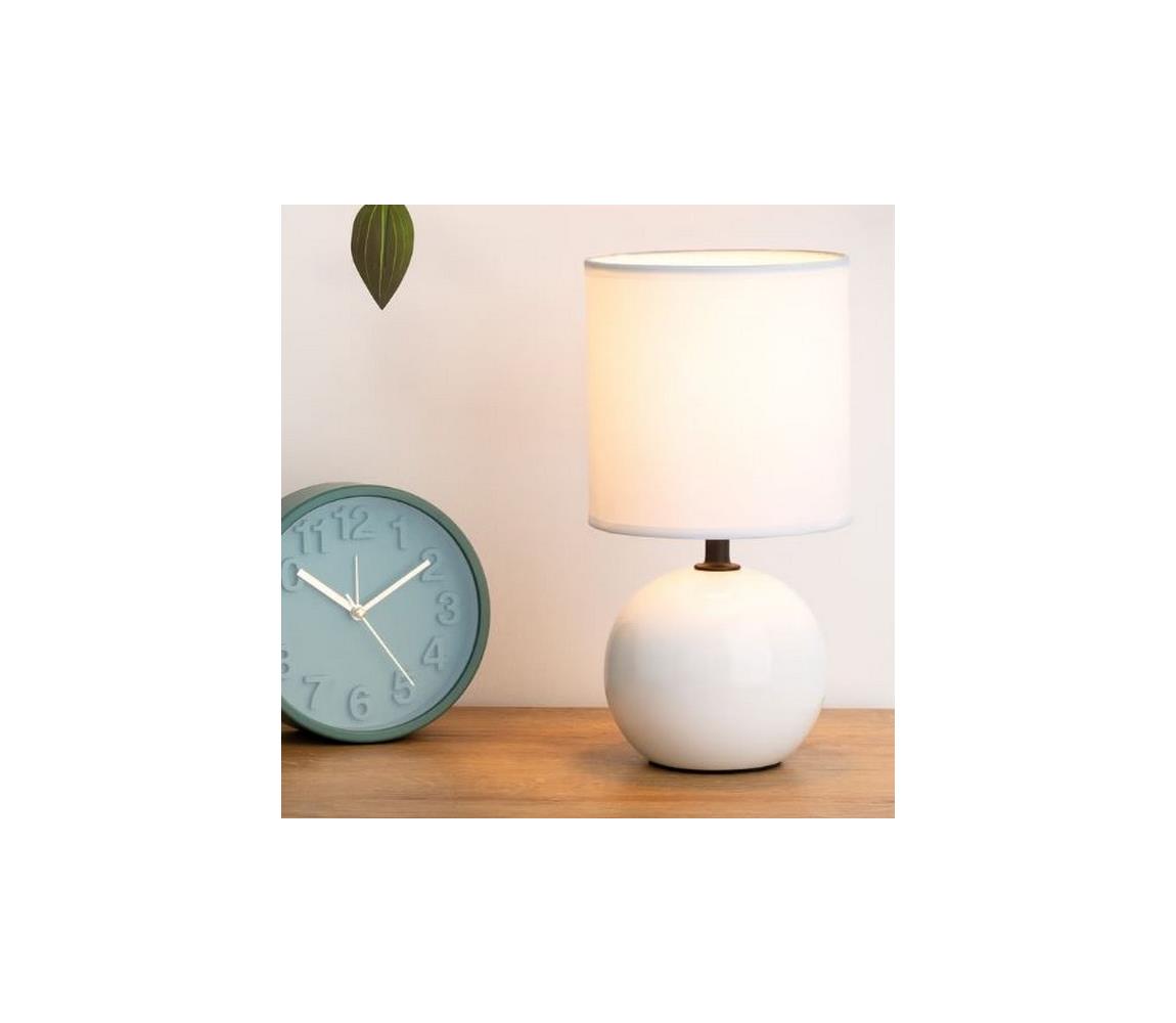 Atmosphera - Lampa stołowa TIMÉO 1xE14/60W/230V błyszcząca biel