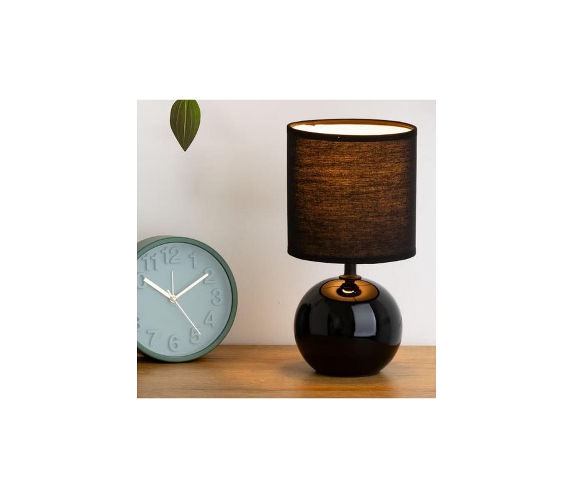 Atmosphera - Lampa stołowa TIMÉO 1xE14/60W/230V czarny błyszczący