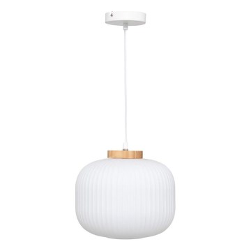 Atmosphera - Lampa wisząca na lince TRAVIS 1xE27/25W/230V sosna