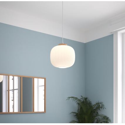 Atmosphera - Lampa wisząca na lince TRAVIS 1xE27/25W/230V sosna