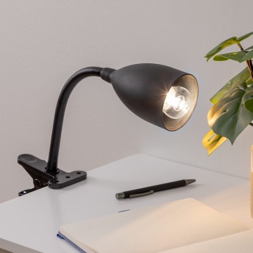Atmosphera - Lampa z klipsem SILY 1xE14/7W/230V czarna