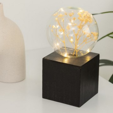 Atmosphera - Lampka stołowa LED MICRO LED/2xAAA antracyt