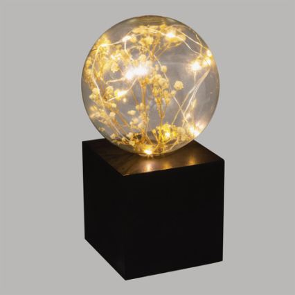 Atmosphera - Lampka stołowa LED MICRO LED/2xAAA antracyt