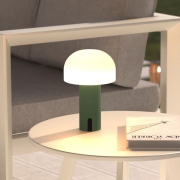 Atmosphera - LED Akumulatorowa zewnętrzna dotykowa lampa stołowa JANY LED/3,7V 22 cm 2200 mAh IP44 zielony