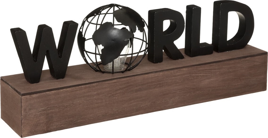 Atmosphera - LED Dekoracja WORLD LED/2xAAA