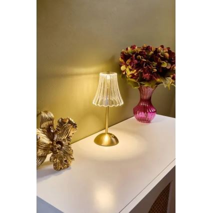 Atmosphera - LED, ściemnialna, dotykowa lampa stołowa z ładowaniem ANETH LED/3,7V 1800 mAh