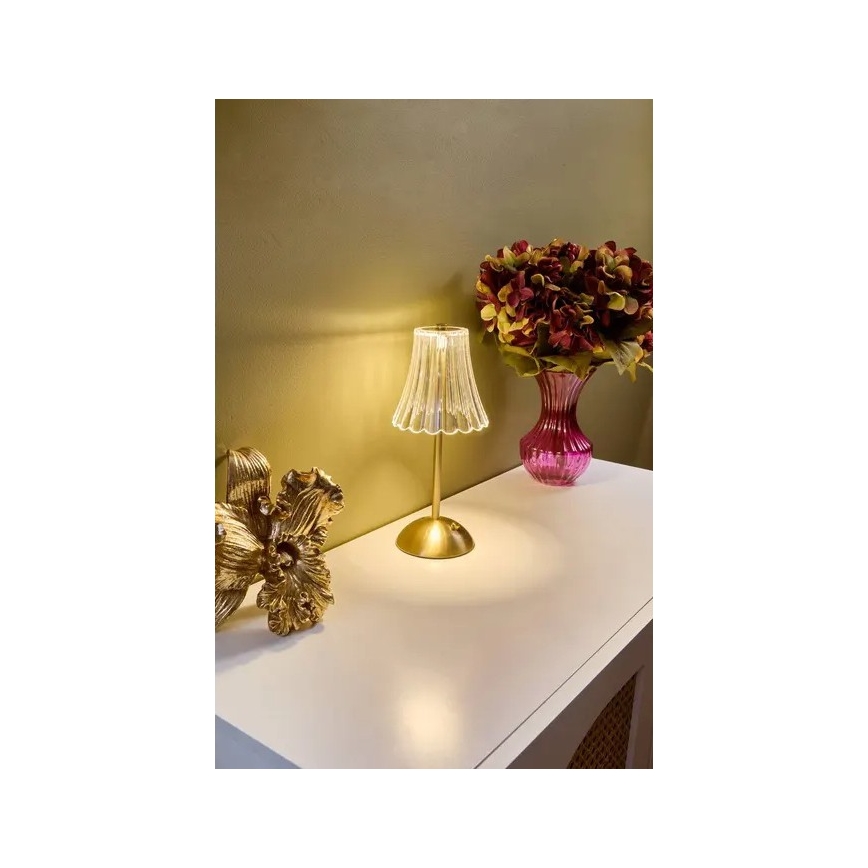 Atmosphera - LED, ściemnialna, dotykowa lampa stołowa z ładowaniem ANETH LED/3,7V 1800 mAh