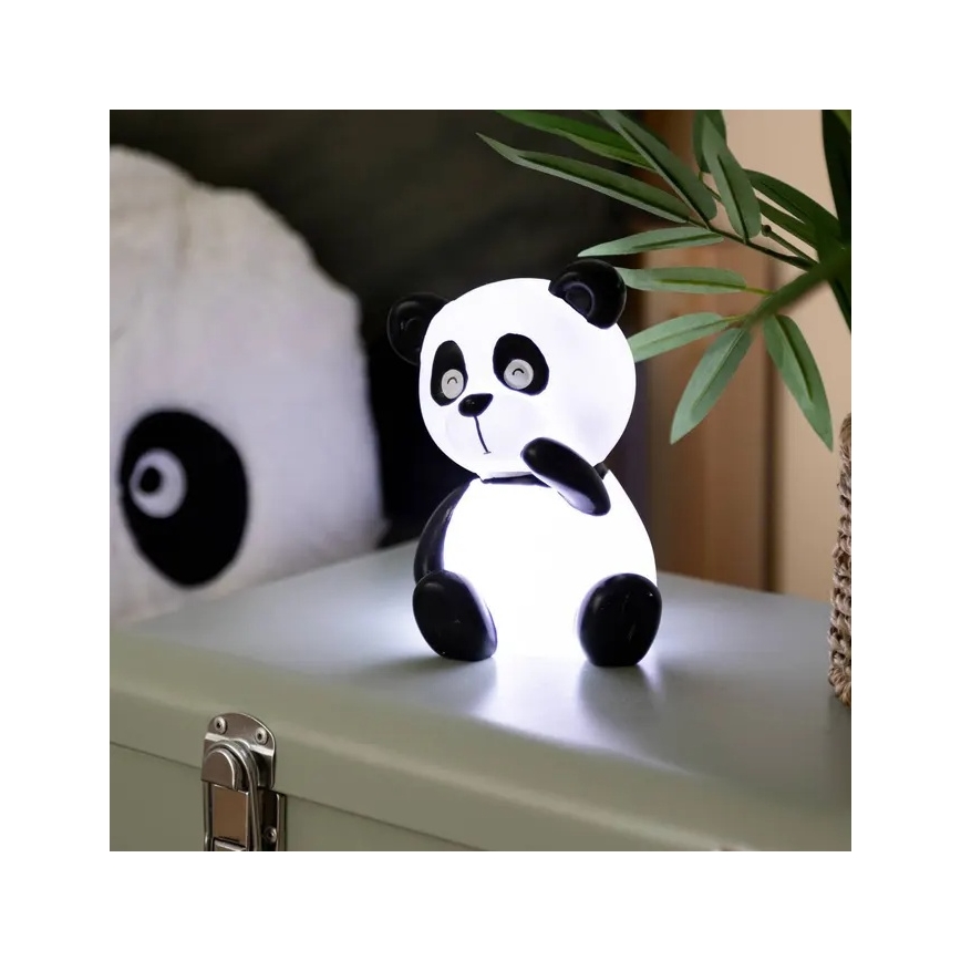 Atmosphera - LED dziecięca lampka nocna PANDA LED/3xLR44