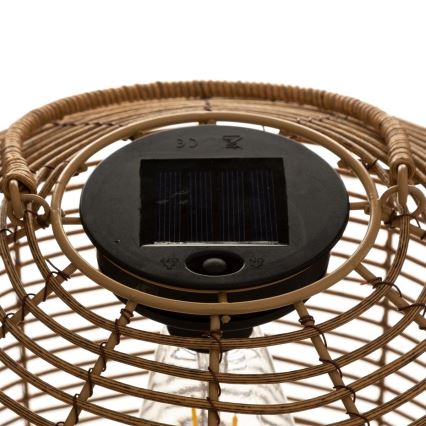 Atmosphera - LED Lampa solarna CUBA LED/1,2V 800 mAh IP44 rattan