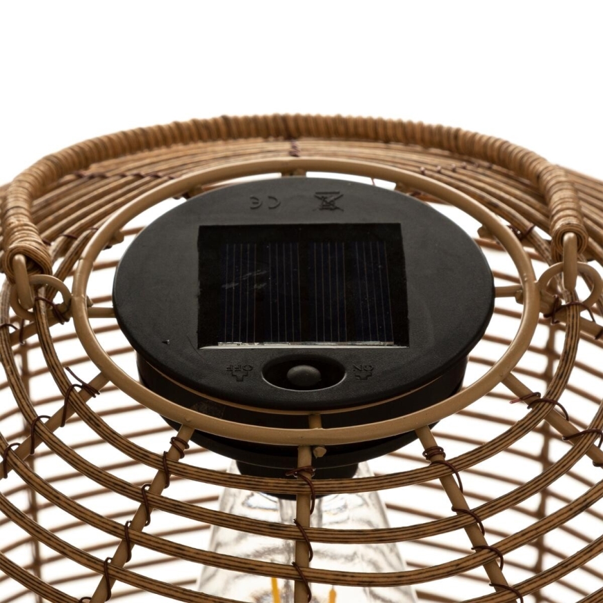 Atmosphera - LED Lampa solarna CUBA LED/1,2V 800 mAh IP44 rattan