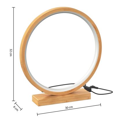 Atmosphera - LED Lampa stołowa STELA LED/2,7W/230V bambus