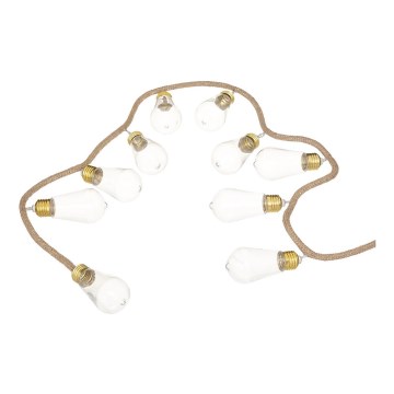 Atmosphera - LED Łańcuch dekoracyjny GIRLANDA 10xLED/2xAA 1,65m ciepła biel