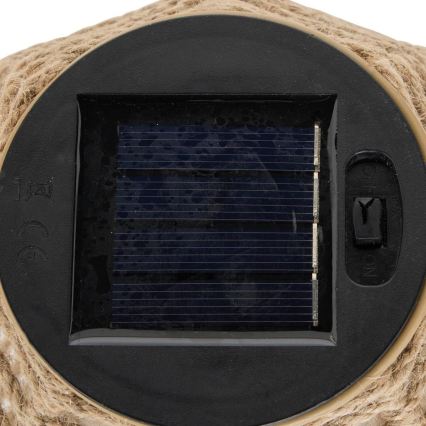 Atmosphera - LED latarnia solarna GINA LED/1,2V 800 mAh IP44 juta