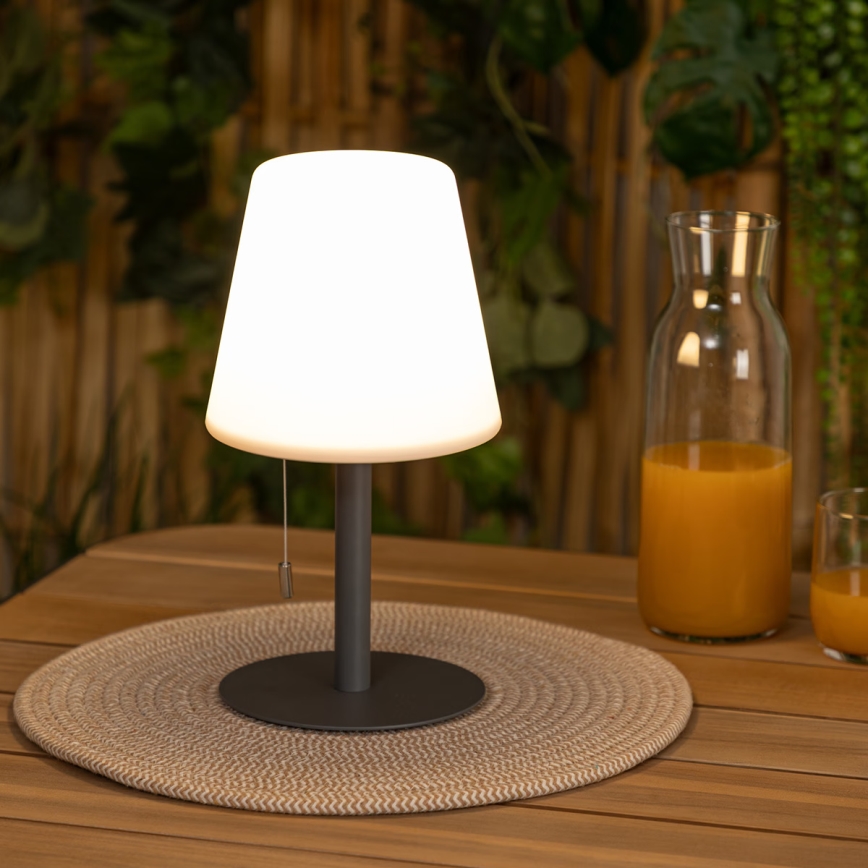 Atmosphera - LED RGBW Akumulatorowa zewnętrzna lampa stołowa ZACK LED/3,7V 1200 mAh IP44 czarna