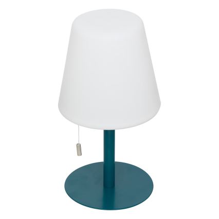Atmosphera - LED RGBW Akumulatorowa zewnętrzna lampa stołowa ZACK LED/3,7V 1200 mAh IP44 turkusowa