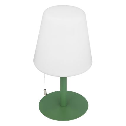 Atmosphera - LED RGBW Akumulatorowa zewnętrzna lampa stołowa ZACK LED/3,7V 1200 mAh IP44 zielona
