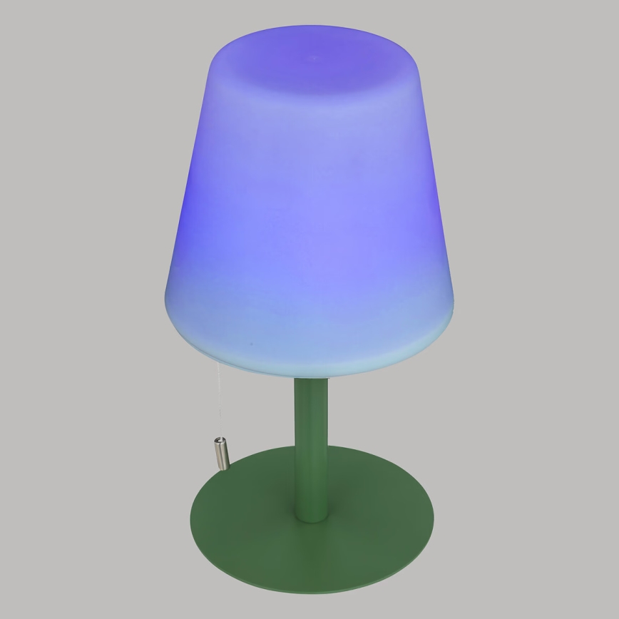 Atmosphera - LED RGBW Akumulatorowa zewnętrzna lampa stołowa ZACK LED/3,7V 1200 mAh IP44 zielona