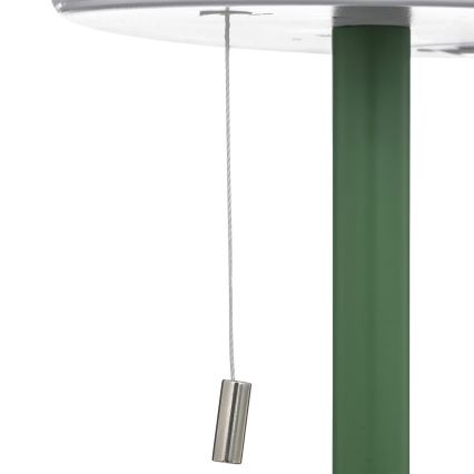 Atmosphera - LED RGBW Akumulatorowa zewnętrzna lampa stołowa ZACK LED/3,7V 1200 mAh IP44 zielona