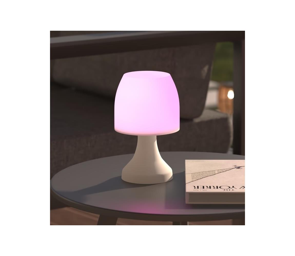 Atmosphera - LED RGB Lampa stołowa zewnętrzna DOKK LED/3xAAA 19,5 cm IP44