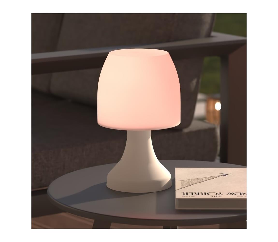 Atmosphera - LED RGB Lampa stołowa zewnętrzna DOKK LED/3xAAA 27,5 cm IP44