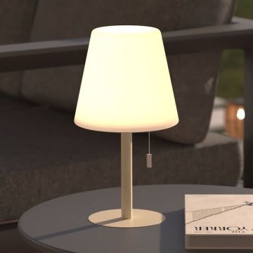 Atmosphera - LED RGBW Akumulatorowa zewnętrzna lampa stołowa ZACK LED/3,7V 1200 mAh IP44 beżowa