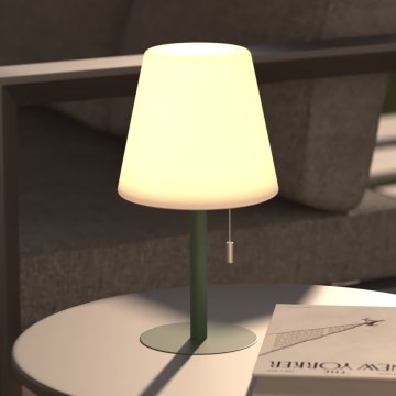 Atmosphera - LED RGBW Akumulatorowa zewnętrzna lampa stołowa ZACK LED/3,7V 1200 mAh IP44 zielona
