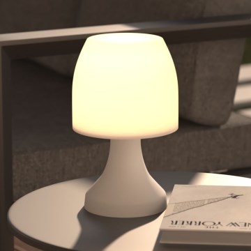 Atmosphera - LED Zewnętrzna lampa stołowa DOKK LED/3xAAA 27,5 cm IP44