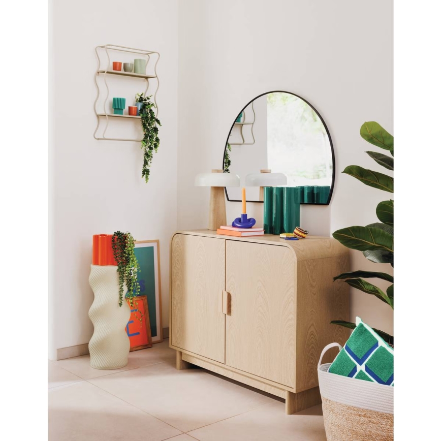 Atmosphera - Lustro ścienne ALICE 65x90 cm czarne