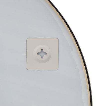 Atmosphera - Lustro ścienne ALICE śr. 70 cm czarny