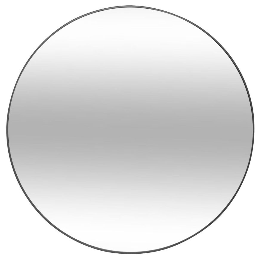 Atmosphera - Lustro ścienne ALICE śr. 76 cm czarny