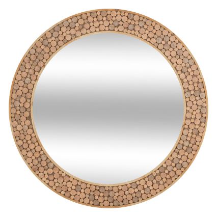 Atmosphera - Lustro ścienne ANOKI śr. 99 cm eukaliptus