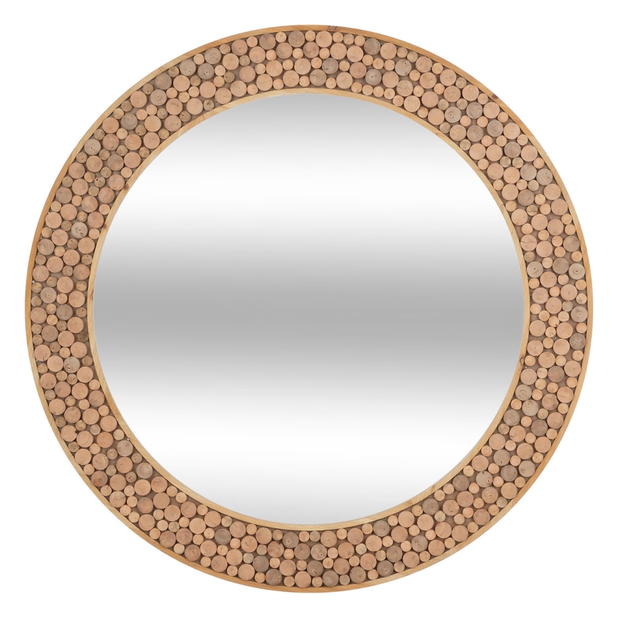 Atmosphera - Lustro ścienne ANOKI śr. 99 cm eukaliptus