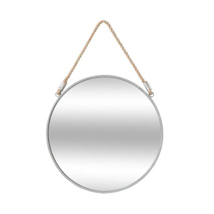 Atmosphera - Lustro ścienne EDEN śr. 38 cm srebrny