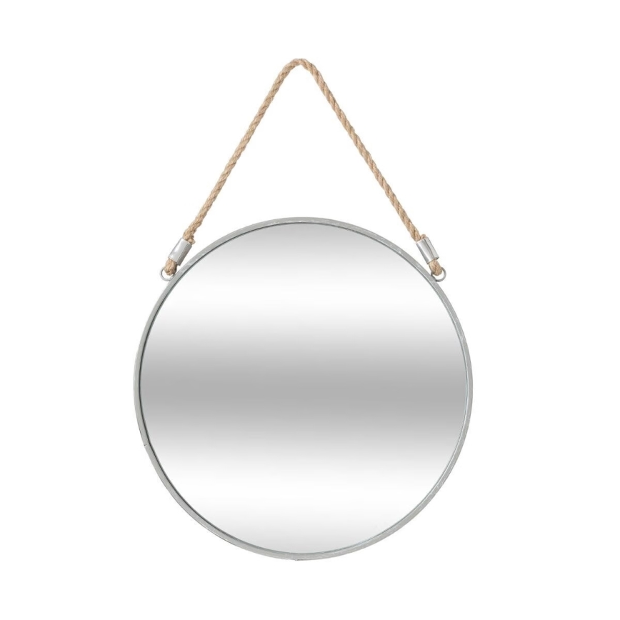Atmosphera - Lustro ścienne EDEN śr. 38 cm srebrny