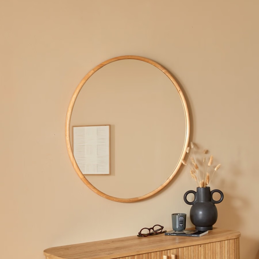 Atmosphera - Lustro ścienne KIM śr. 75 cm kauczukowiec
