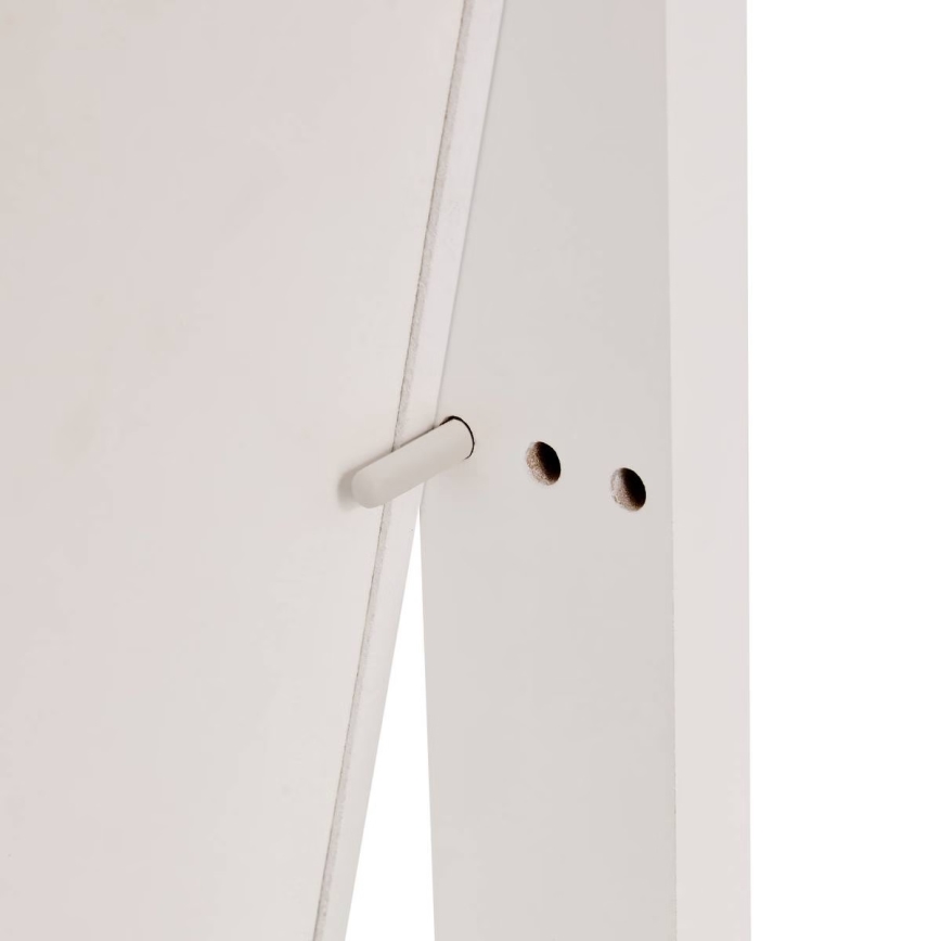 Atmosphera - Lustro stojące ze szkatułką na biżuterię LEXY 158x38 cm białe