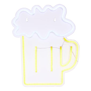 Atmosphera - Neonowa dekoracja ścienna LED BEER/5V