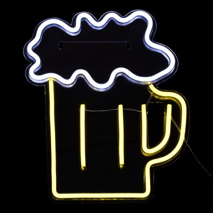 Atmosphera - Neonowa dekoracja ścienna LED BEER/5V