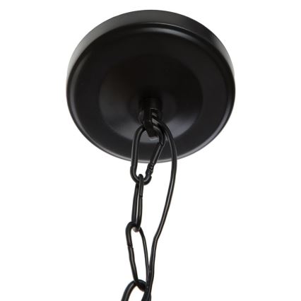 Atmosphera - Żyrandol na łańcuchu BASALT 1xE27/25W/230V czarny