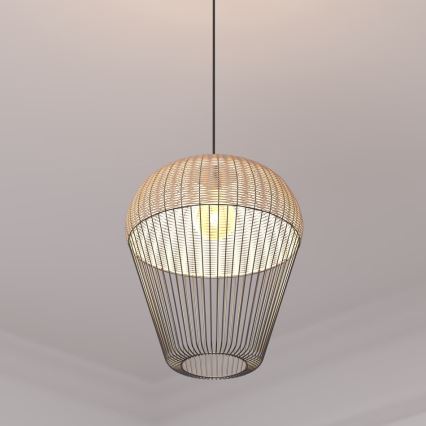 Atmosphera - Żyrandol na lince ANEA 1xE27/40W/230V rattan