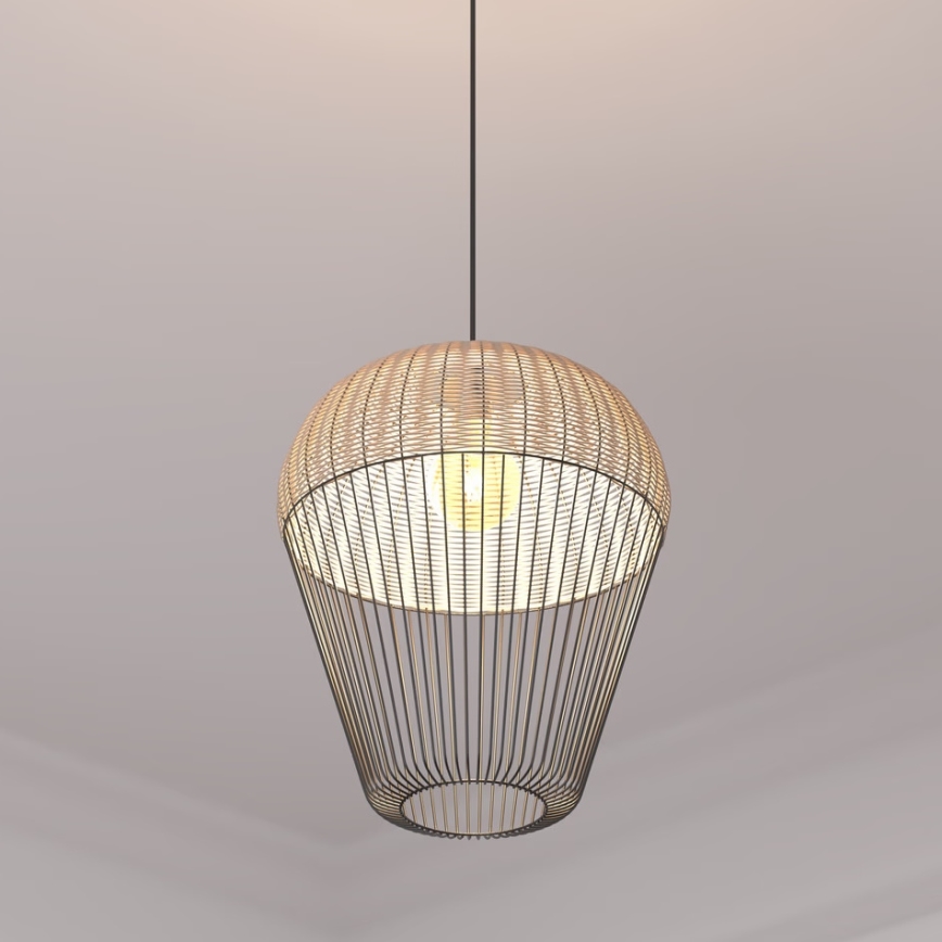 Atmosphera - Żyrandol na lince ANEA 1xE27/40W/230V rattan