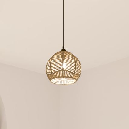 Atmosphera - Żyrandol na lince CAREN 1xE27/40W/230V juta