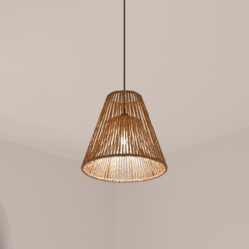 Atmosphera - Żyrandol na lince GIADA 1xE27/40W/230V juta