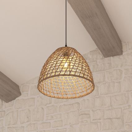 Atmosphera - Żyrandol na lince JADA 1xE27/40W/230V rattan