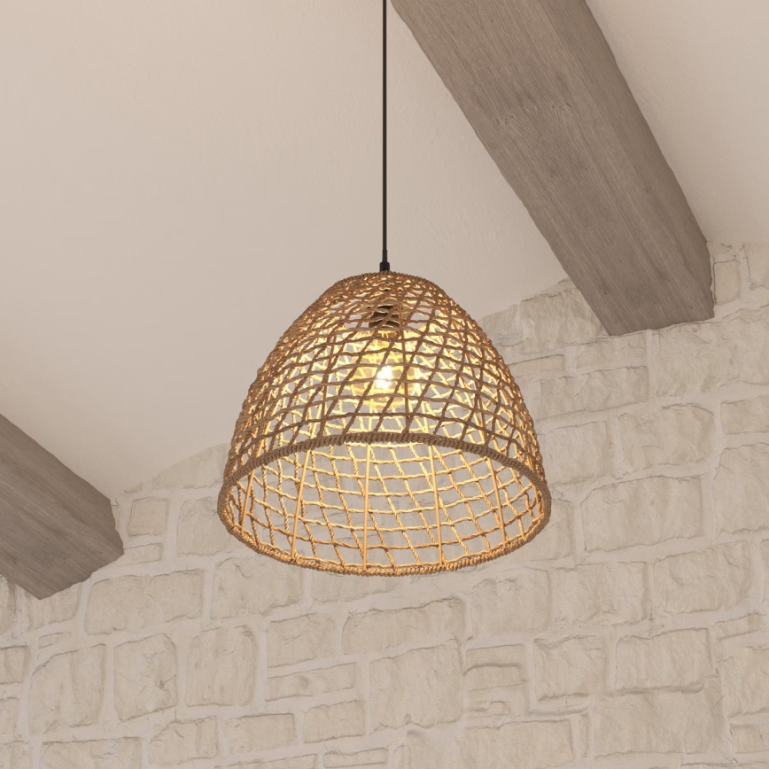 Atmosphera - Żyrandol na lince JADA 1xE27/40W/230V rattan